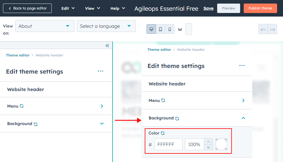HubSpot - fill text background color