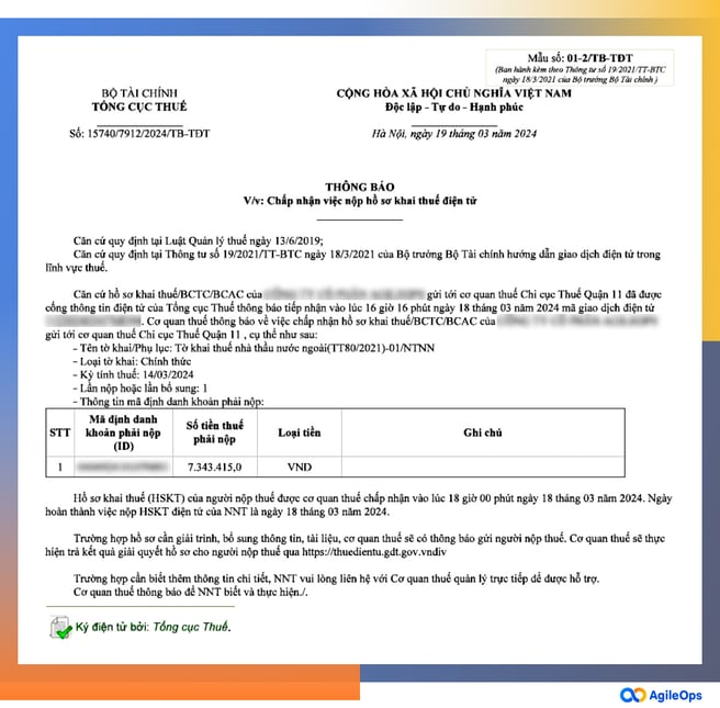 AgileOps - Cách chuẩn bị và gửi hồ sơ xin hoàn Thuế đến hãng