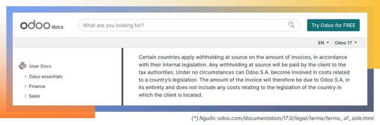 AgileOps - Lưu ý 2 Không phải tất cả các hãng phần mềm đều cho phép khấu trừ và hoàn Thuế Nhà Thầu