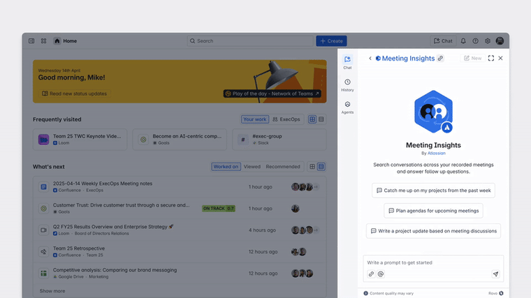 AgileOps - Meeting insights agent tóm tắt thông tin từ các cuộc họp được ghi lại bằng Loom