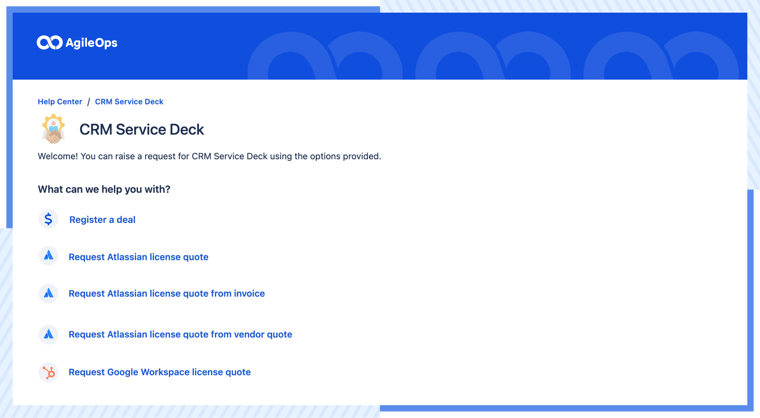 AgileOps - How AgileOps built a mini-CRM with Jira Service Management?