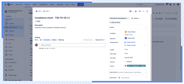 AgileOps - Story in Jira