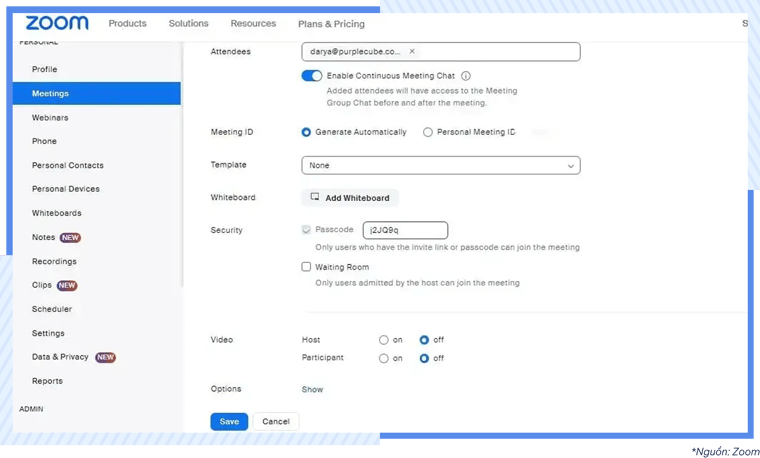 AgileOps - Khả năng lên lịch và thiết lập cuộc họp