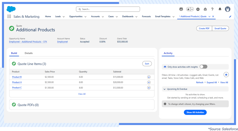AgileOps - Xây dựng báo giá trên các mẫu chuẩn hoá