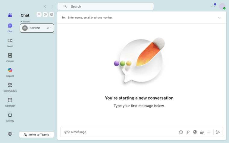 AgileOps - Giao diện nhắn tin trên Microsoft Teams