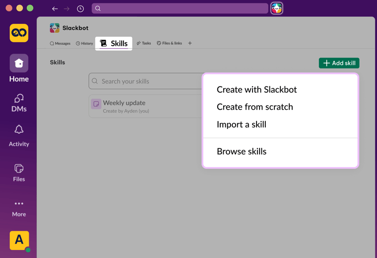 AgileOps - Các cách tạo Skill trong Slackbot - skills.png