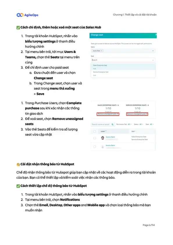 AgileOps - Hướng dẫn sử dụng HubSpot Sales Professional