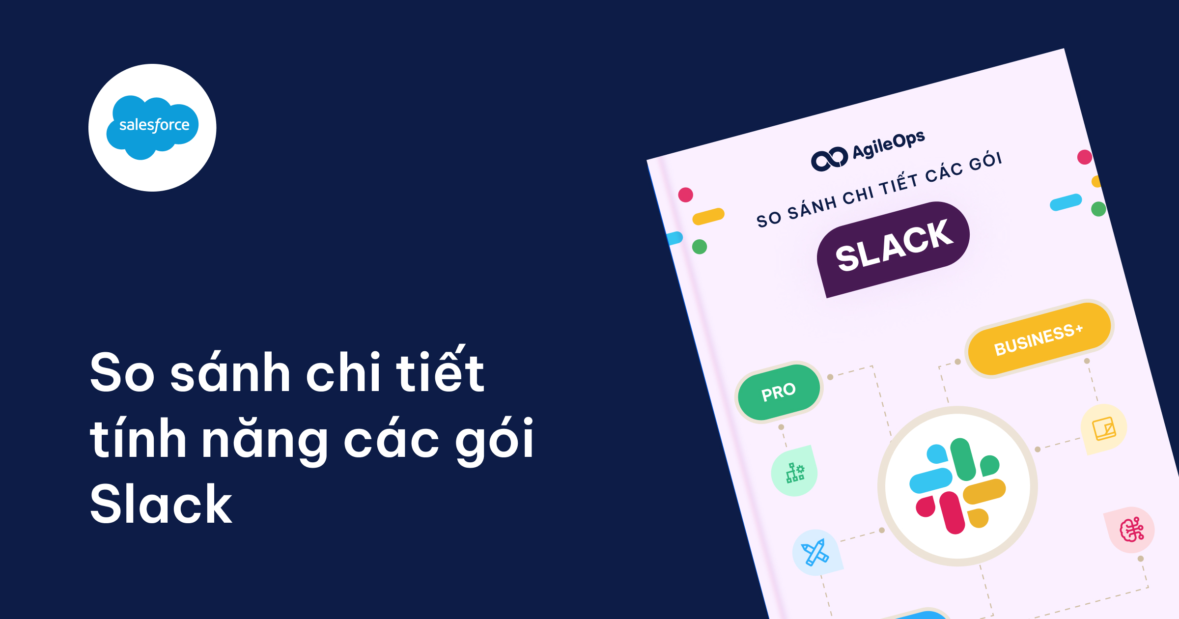 AgileOps - Bảng so sánh chi phí và tính năng các gói Slack