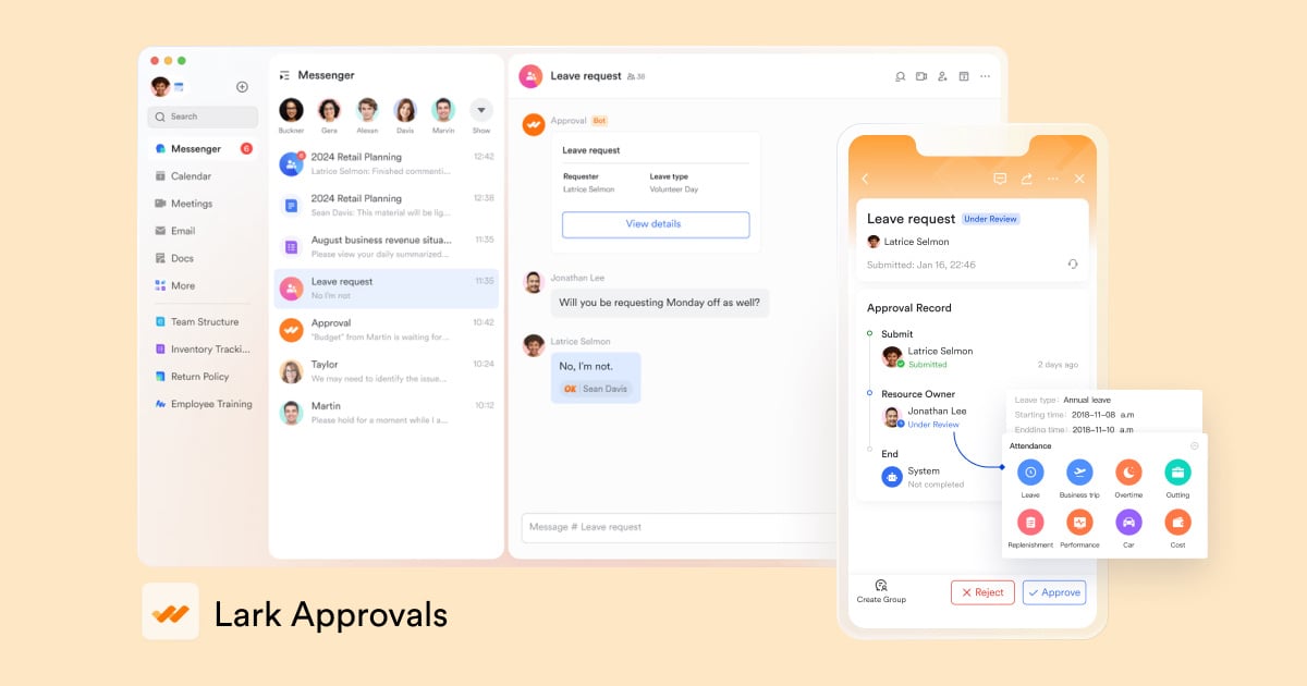 Lark Approval - Giải pháp tối ưu hóa quy trình phê duyệt cho doanh nghiệp