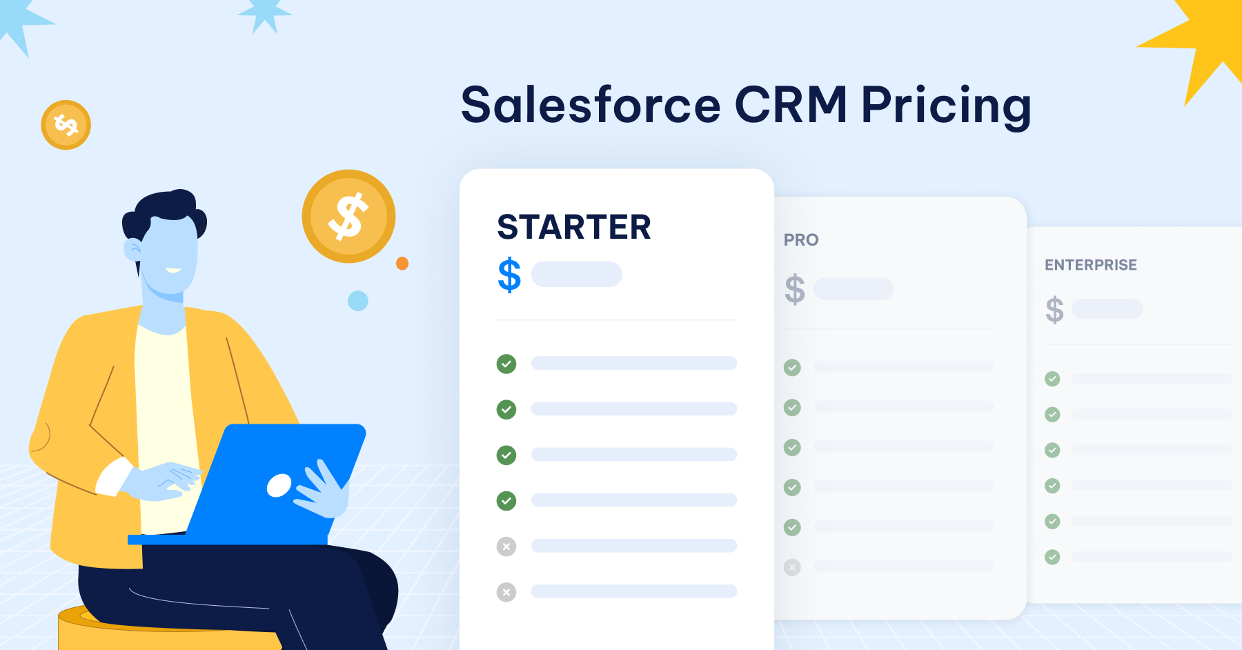 AgileOps - Salesforce CRM Pricing: So sánh chi tiết gói Starter, Pro và Enterprise