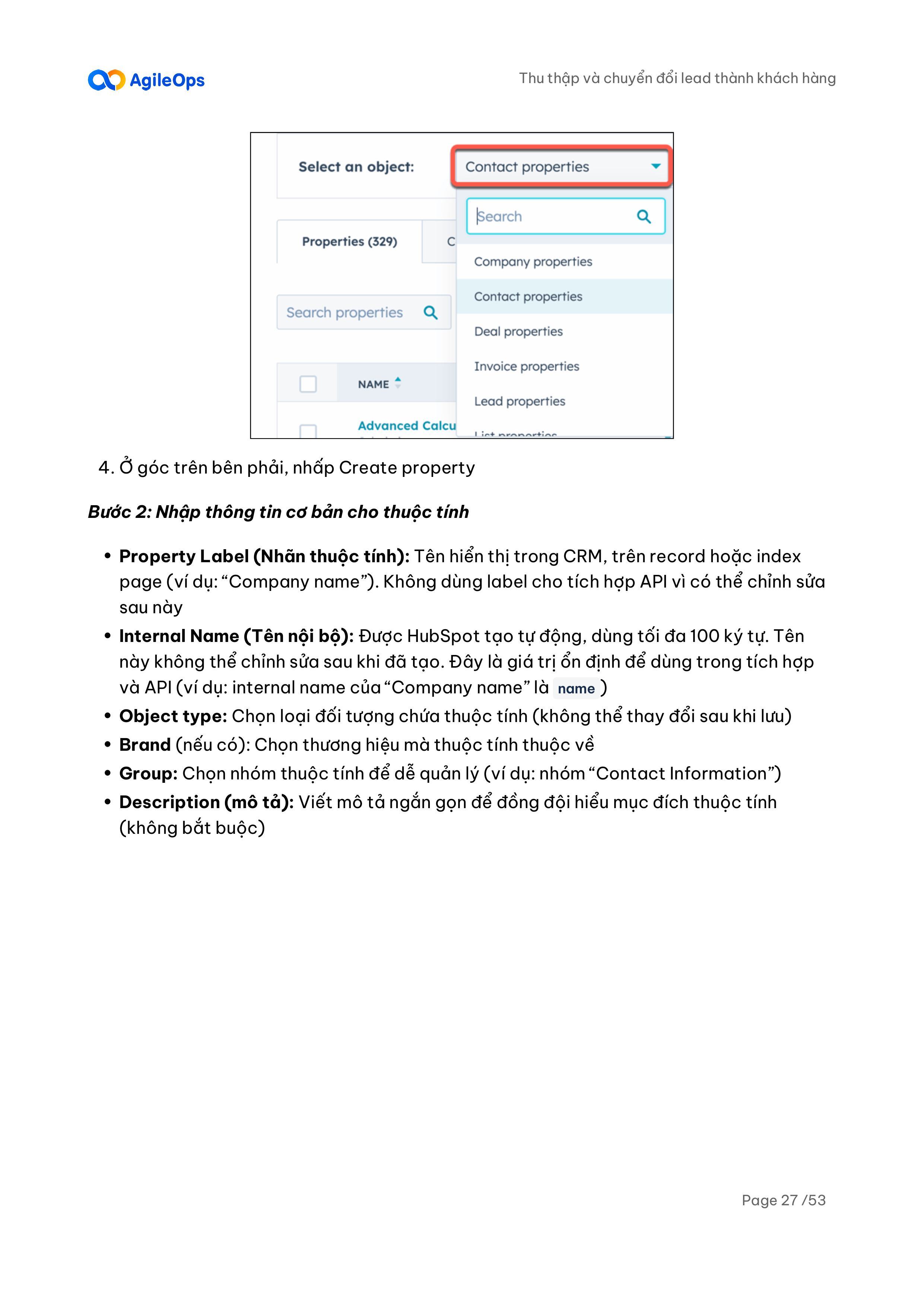 AgileOps - HDSD HubSpot Marketing Professional