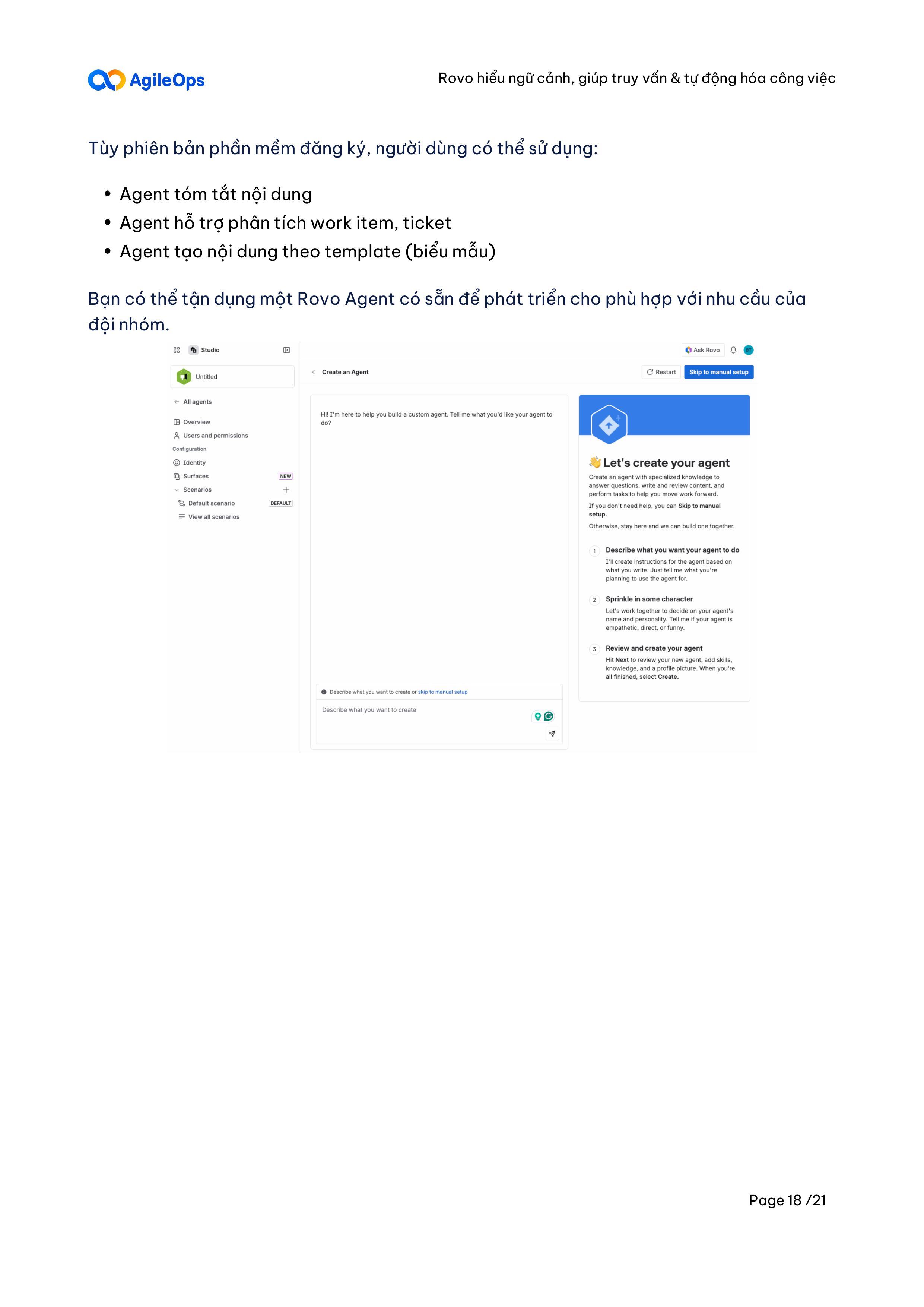 AgileOps - HDSD Atlassian AI