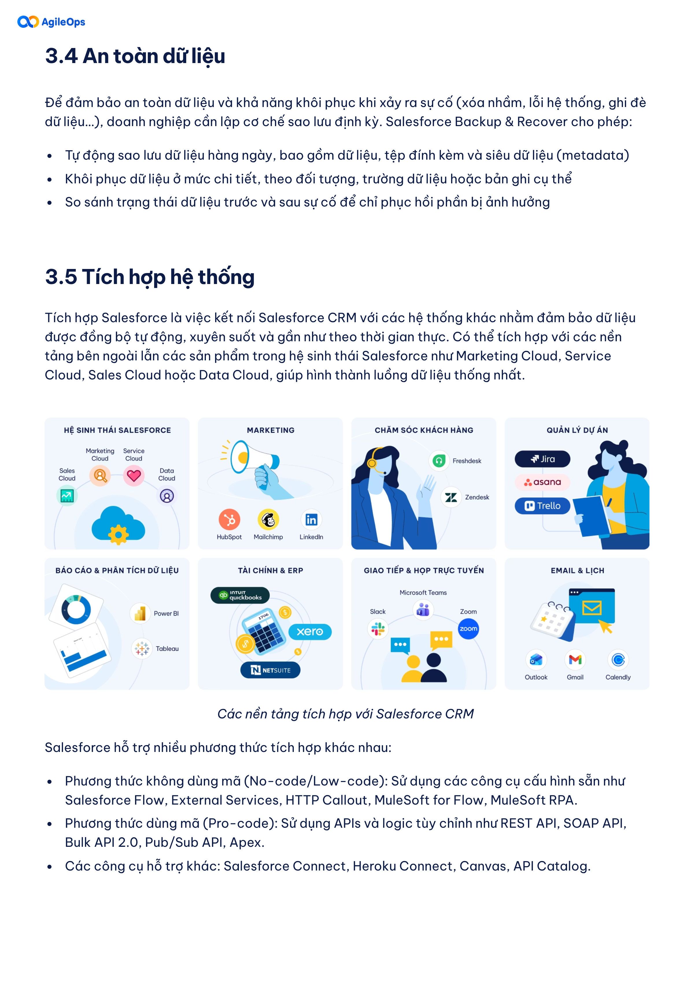 AgileOps - Hướng dẫn 6 bước triển khai Salesforce CRM